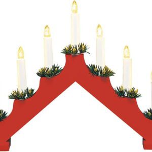 Červená světelná dekorace s vánočním motivem Ola – Markslöjd. Nejlepší hlášky