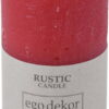 Červená svíčka Rustic candles by Ego dekor Rust