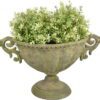 Kovová široká váza na květiny Esschert Design. Nejlepší hlášky