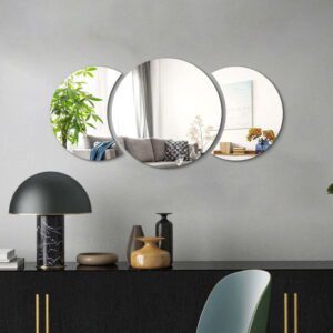 Samolepka na zeď 26x26 cm Half-moon Mirror – Ambiance. Nejlepší hlášky
